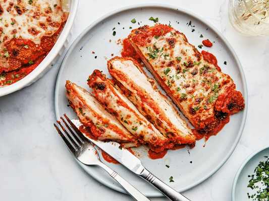 Chicken Parmigiana with Parmesan Cheese