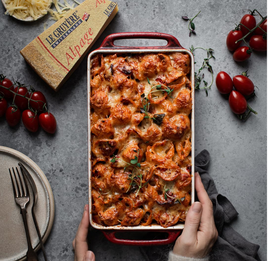 Baked Penne with Gruyère Cheese